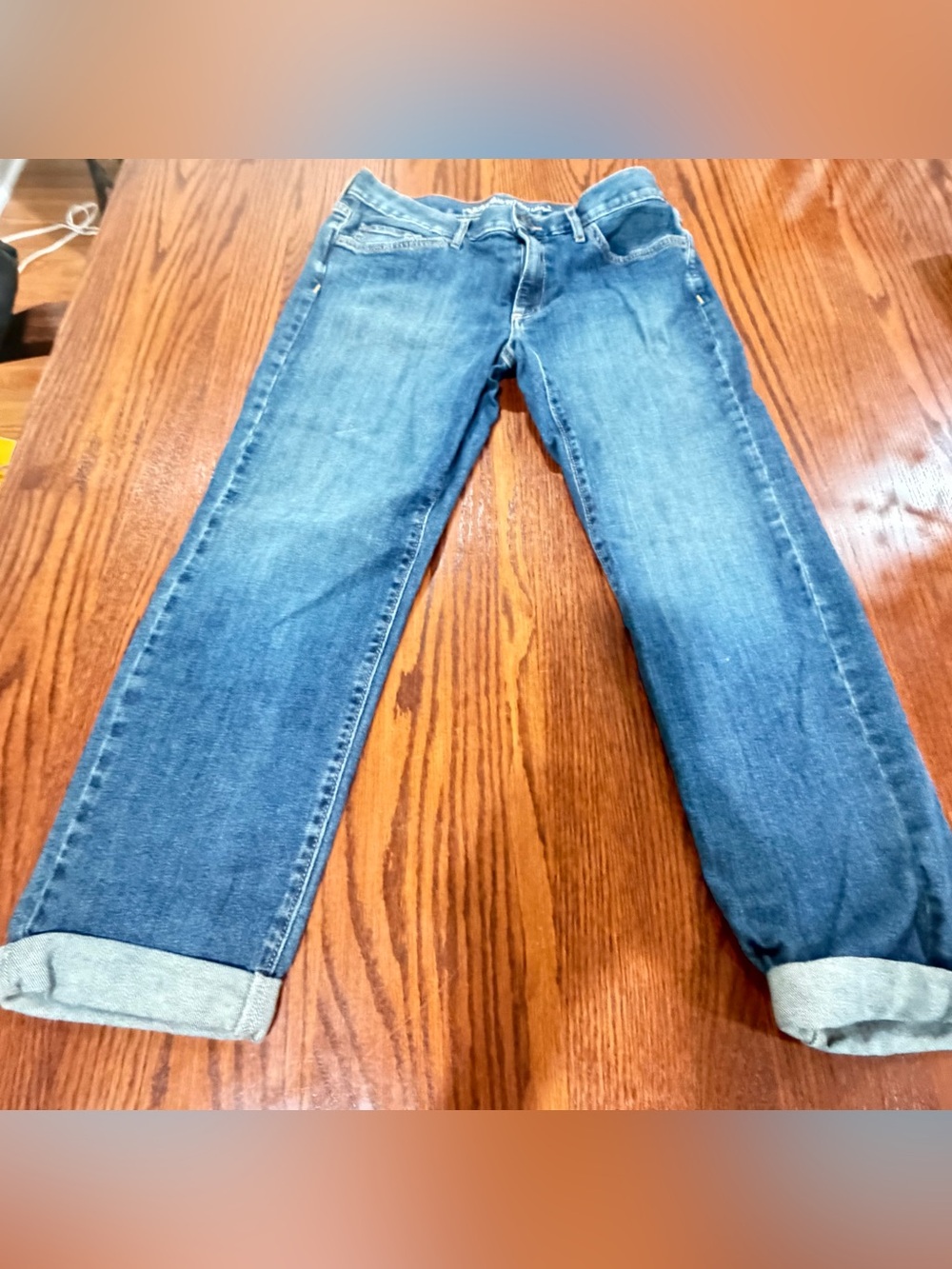 Eddie Bauer Indigo Boyfriend Fit Jeans. Size 4